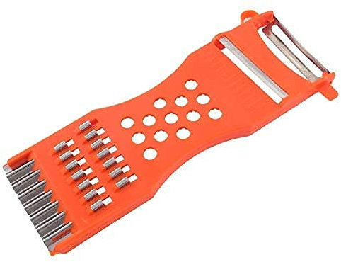 1 rallador multifunción de cocina para verduras, rallador, pelador, triturador, triturador, 6,7 pulgadas de longitud