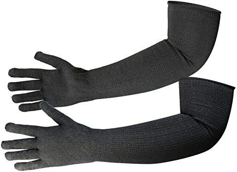 CAWANFLY Protective Kevlar Gloves with Sleeves - Level 5 Protection, Heat & Cut Resistant for Welding, Kitchen, Gardening
