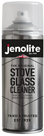 JENOLITE Nettoyants pour vitres de poêle | Élimine la suie, les cendres, le carbone, la graisse et le goudron | Idéal pour les poêles à bois/cuisinières/plaques de cuisson | 400ml