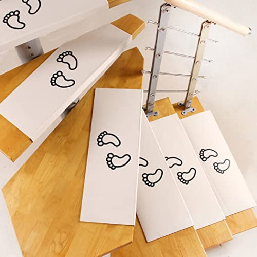 JYMYGS 21 x 55CM Stufenmatten innen 5 stück Antirutschstreifen Treppe Set, treppenstufen matten rechteckig selbstklebend zuschneidbar, Treppenteppich für Kinder, Älteste und Haustiere, Braun
