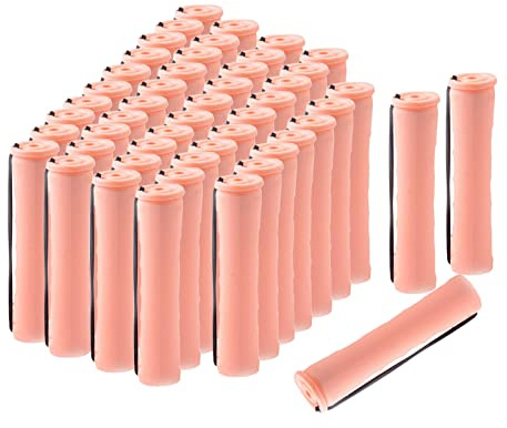 Sharplace 50 Stück Heatless Curls Band Heatless Curls, Overnight Lockenwickler Blowout Curls mit elastischem Band, Hair Perm Rods DIY Heatless Curls Overnight Curls für mittellanges Haar, 2,0 cm