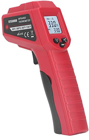 Shipenophy Thermomètre Infrarouge LCD rétroéclairé sans ABS pour réfrigérateur, Thermomètre Infrarouge, Idéal pour Cuisine, Barbecue, Four, Frigo Professionnel, Pizza, Viande