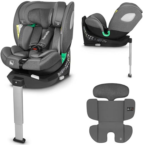 LIONELO BRAAM Seggiolino Auto i-Size 360° per Bambini e Neonati 0-36kg ISOFIX+, Certificato i-Size R129 l'Ultimo Standard, Montaggio Avanti e Retro, 14 Livelli di Regolazione, Protezione Laterale