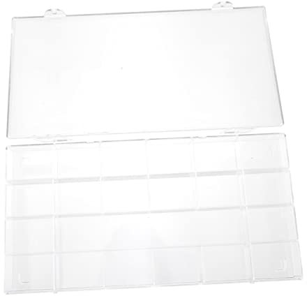 SEWOART Aufbewahrungsbox Mit Mehreren Gittern Nagelstückbox Organizer Für Künstliche Nägel Aufbewahrungshalter Für Nagelkunstwerkzeuge