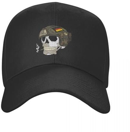ENWIND Baseballmütze Deutsche Bundeswehr. Flecktarn. mit schnellem Helm. Kappe Baseballmütze Wandermütze Herren Golfbekleidung Damen Hut
