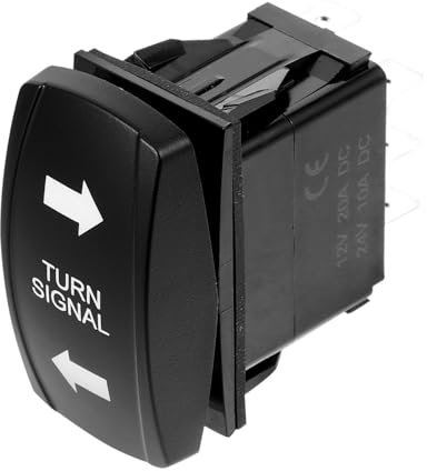 SEWOART Interrupteur à Bascule Pour Clignotants De Voiture Interrupteur De Clignotant Pour Camping Avec Éclairage Fluorescent