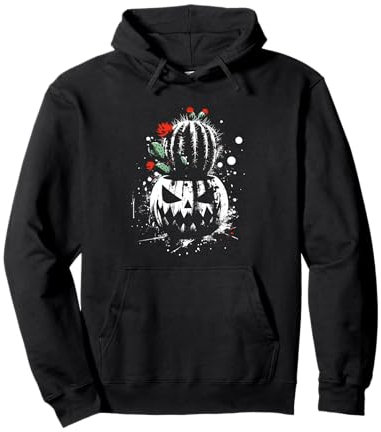 Jack O' Lantern Cactus - Calabaza espeluznante amante de Halloween Sudadera con Capucha