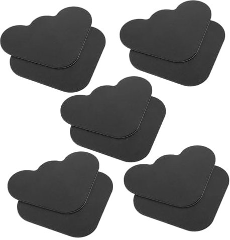 CHILDWEET 10pezzi Adesivi Antiscivolo per Tappeti Fissaggio Riutilizzabile per Casa e Ufficio Lavabili Neri Perfetti per Angoli di Tappeti e Stuoie