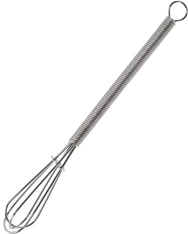 WOLMIK Schneebesen Klein, Mini Schneebesen, 15,5cm Handbuch Schneebesens, Robuster Rührbesen, Edelstahl Qualität Whisk Schneebesens für Kann Teig Rühren, Eiweiß Schlagen, Butter Rühren, Sahne Schlagen