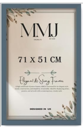 New Classic 71x51cm (28x20 Inch) Dark Grey Picture Frame – Poster, Photo, Certificate & Jigsaw Puzzle Frame for Wall | Modern Home, Office, Living Room Décor Z-04