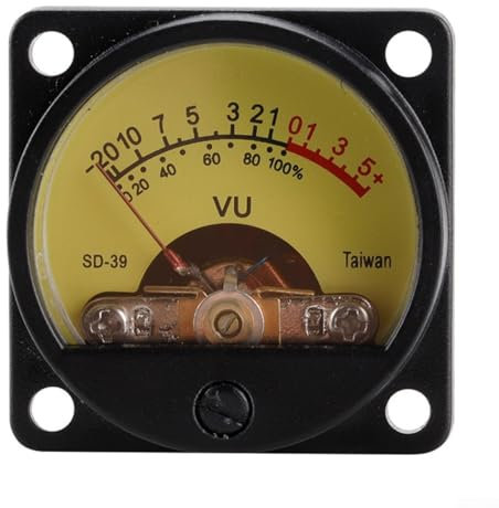 Besshepplo Analog VU Meter Radio Panel Kit Wireless Audio Retros Analog VU Meter Sounds Level Indicator For Audio Equipment Speaker System 35MM