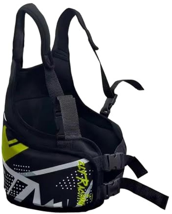 Milageto predolo Chaleco Protector de Costillas de Karting para Adultos, Protección Ajustable, Protector de Pecho para Carreras, Entrenamientos y Actividades de Karting, Amarillo