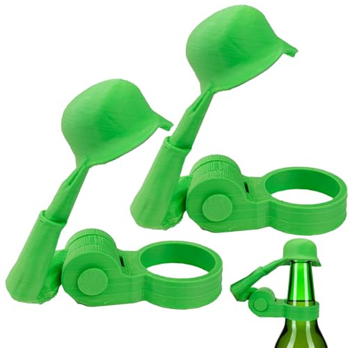 lomdung 2 Stück Soldat Salute Bier Bierflaschen Helm, Wiederverwendbar Soldier Salute Bierflaschenhelm, Staubdichte Lustiger Dekorative Kappen, für Grillparty Bar Veteranen Aktive Soldaten-Liebhaber