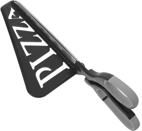 LIFKOME Forbici per Pizza in Acciaio Inox con Paletta Antiaderente, Affettatrice Multifunzione per Uso Familiare e Ristoranti, Taglia Pizza Staccabile con Blocco Sicurezza e Lavabile