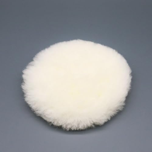 Polierpads für Exzenterschleifer, 12,7 cm (5 Zoll), Polierscheiben aus Kunstwolle, kompatibel mit M10 Trägerplatten, Autowachsschwamm D, 2 Stück