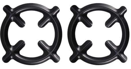 HEANUJJ Supports pour Cafetière en Fer Noir pour Stabilité et Équilibre Lot de 2 Pièces Structure Robuste des Petites Casseroles, pour Restaurant ou Café