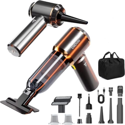 Handheld Vacuum Cleaner Cordless,26000PA High Power Car Vacuum Cleaner, Mini Hand Hoover,4-in-1 Car Hoover for Pet Hair, Home, Office, Kitchen
