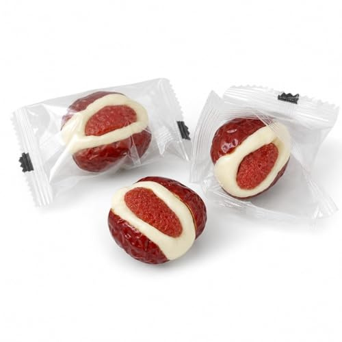 Dátiles Rojos Con Relleno De Crema Y Fresas Secas - Paquete 250g(2BAG)