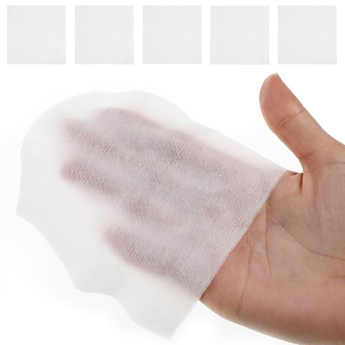 PERSELOSO 200 Discos de Gasa No Tejida para Cuidado de Heridas y Lesiones, 10x10cm, Blancos, Cómodos y Absorbentes para Uso Clínico y Primeros Auxilios