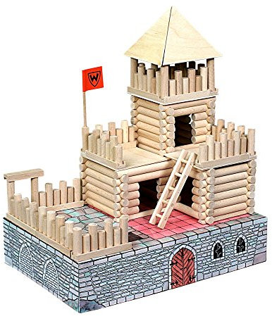 Walachia Vario Fort Holzbausteine Holz Baukasten Modellbau Set 194 Teile