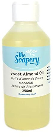 Sweet Almond Oil - 250ml Cosmetic Grade for Massage, Aromatherapy, Soaps, Lotions