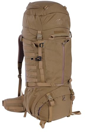Tasmanian Tiger TT Pathfinder MKII Militär trekkingryggsäck, 80 l, ryggsäck med förberedelse för vätskesystem, Molle-kompatibel (prärievargsbrun)