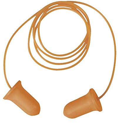 Deltaplus CONICCOPL200OR Dispenser Box 200 Pairs HV Disposable Ear Plugs with Cord, Neon Orange, Size Item Without Size