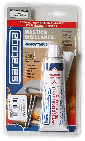 Saratoga - Masilla refractaria blanca Falò, 50 ml