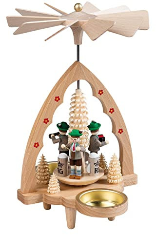 Piramide Natalizia per lumini Monti Metalliferi Richard Glässer Seiffen Bayerntrio, 16380