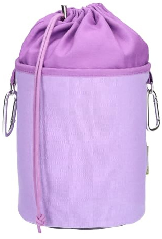 trendfinding Bolsa para Guardar Las Pinzas para la Ropa - con mosquetón para Colgar - Algodón - Morado