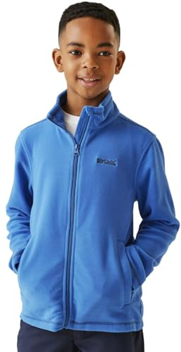 Regatta King Kids Full Zip Fleece Lightweight Jacket with 2 Pockets & Anti-Pill - Perfect for Walking, Hiking & Outdoors