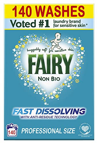 Fairy Lavado de piel no biológico en polvo, 140 lavados