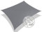 vounot Voile d'ombrage Rectangulaire HDPE avec Le Kit de Fixation Protection UV Toile Ombrage Résistant Aéré et Respirant Bloque 90% Rayons UV Kit de Montage Inclus 3x5m Gris