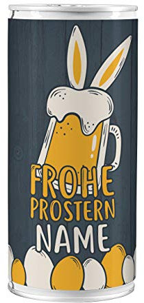 Lustapotheke® Osterbier Frohe Pr-Ostern - Dosenbier mit Namen und Osterhasen ein ausgefallenes Biergeschenk zu Ostern