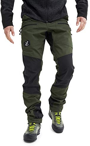 RevolutionRace Nordwand PRO Pants, Pantaloni da Uomo, durevoli per Trekking e Altre attività all'Aria Aperta, Forest Green, L