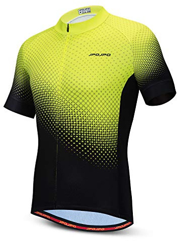 JPOJPO Maglia da ciclismo da uomo, a maniche corte, per MTB, abbigliamento estivo, taglia S-3XL, 23, L