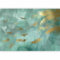 murando - Carta da parati Piuma 400x280 cm Fotomurali in TNT Murale alla moda Decorazione da Muro XXL Poster Gigante Design Cameretta Carta per Pareti Boho Astratto Ornamento or turchese n-A-1700-a-a