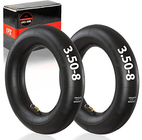 1PZ UK5-38B 2 Pack Wheelbarrow Inner Tube 3.50-8 with TR87 Bent Valve 3.50-8 Inner Tube Replacement for Garden Wheelbarrow Sack Barrow Trolley Wheel Inner Tyre Tire