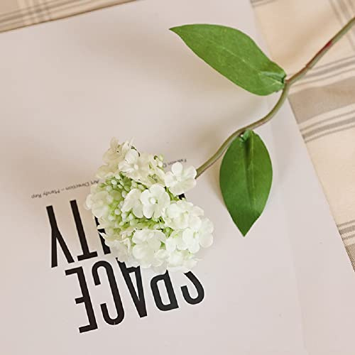 OYFFL 10pcs/lot Simulation Hydrangea Flowers Twig Wedding Fake Flower Home Hotel Table Decoration Artificial Lucky Wood Snowball (1)