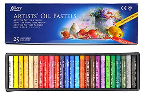 Youding NTS Pastellkreide, 25/50 Farben, professionelle Zeichnung, ungiftig, weich, vorgeschärft, Pastellkreiden auf Ölbasis für Anfänger, NTS