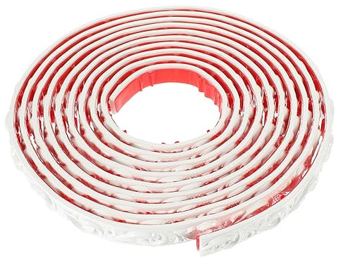DOITOOL 1rolle Selbstklebende Abdeckleiste Zierleiste Für Wände Flexibel Zuschneidbar Für Küche Bad Und Wohnräume Schimmelresistent Einfache Montage Ohne Zusätzlichen Kleber