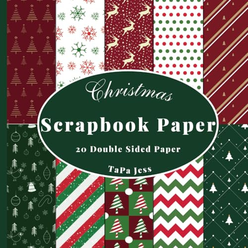 Christmas Scrapbook Paper: Decorative Craft Paper, Craft Card Making, 20 Double-Sided Sheets