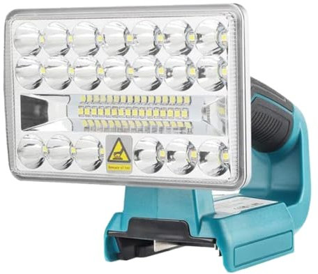 UKCOCO Led Arbeitsscheinwerfer Handheld Einstellbare Outdoor Taschenlampe Mit Hoher Helligkeit Kompatibel Mit Makita Für Camping Und Vielseitige Anwendungen