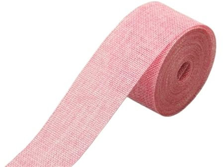 5 cm x 10 m, einfaches natürliches Juteband aus Sackleinen, für rustikale Hochzeiten, Gürtelband, Handwerk, 10 Farben AA8046 (Farbe: 9)