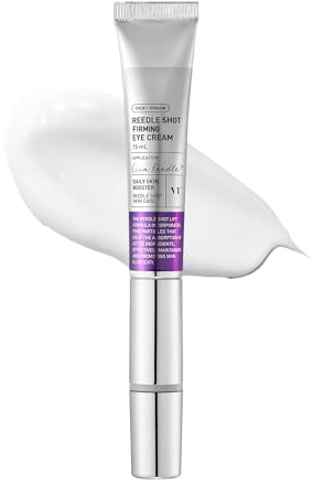 VT COSMETICS Reedle Shot Firming Eye Cream (0.51 fl oz / 15 ml), Micro-Vibration Eye Treatment for Wrinkles & Elasticity, Peptide & Hyaluronic, Korean Skincare
