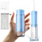 Reise Munddusche Kabellos Zahnreinigung: Oral Irrigator mit 5 Modi, 180ML Wassertank IPX7 Wasserdicht Elektrische Zahnreiniger, Wasser Zahnseide mit 6 Tipps für Reinigung Reisen nach Hause