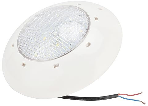 Garosa Luz Subacuática, AC12V Lámpara de Piscina Plástico IP68 Impermeable SMD2835 LED Iluminación Subacuática Lámpara de Luz Blanca con Manual, Lámparas de Isla (12W)