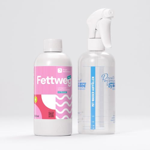 FETTWEG Fettlöser Konzentrat für Küche & Haushalt 500 ml | Für Herd, Backofen und Dunstabzug • Ergibt bis zu 250 Liter, ohne Mikroplastik • Löst tierische und pflanzliche Fette
