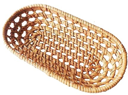 OKUMEYR Panier Tissé Main Multifonction Petit Modèle Rangement Fruits Et Fournitures Pour Cuisine Et Salon