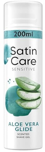 Katsy Style Satin Care Shave Gel with Aloe Vera 200ml – Smooth & Soothing Shaving Gel for Silky Soft Skin